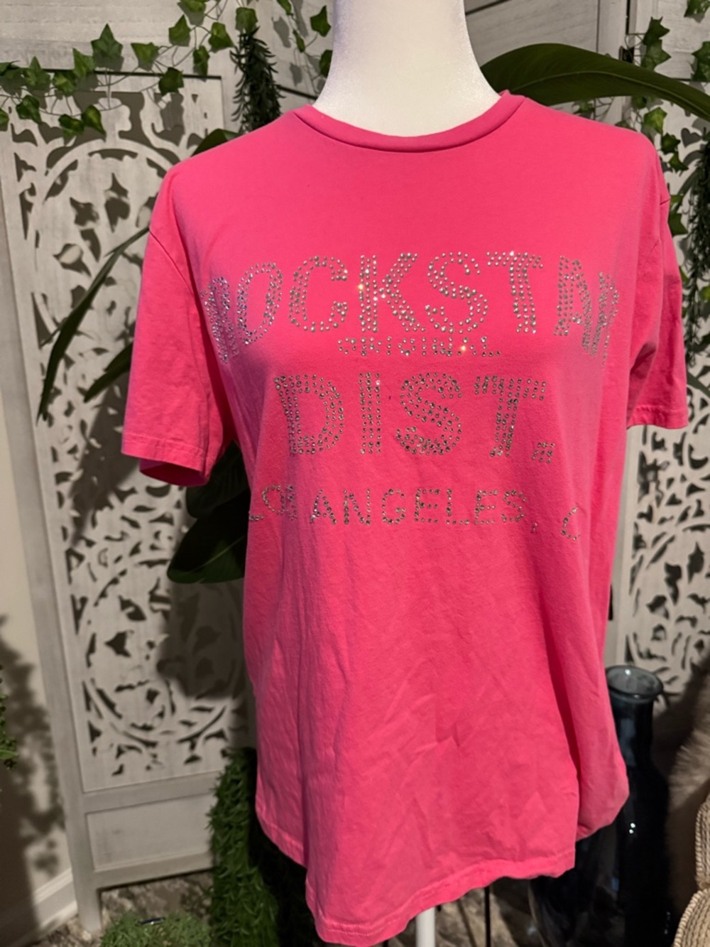 Rockstar Dist. Los Angeles Pink Short Sleeve Tee
